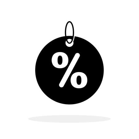 Discount offer tag icon. Percentage icon. Shopping tags icon. Conceptual business icon. Vector illustrationのイラスト素材