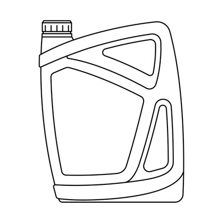 canister icon. fuel tank icon. Black linear canister icon. vector illustration.のイラスト素材