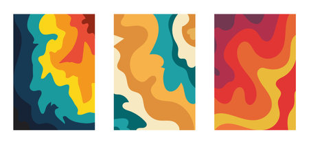 cover design. abstract flyer design. vector illustration. Minimal design coverage. Bright background. brochure templateのイラスト素材