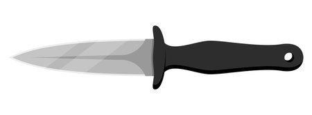 hunting knife. Cute knife isolated on white background. vector illustration.のイラスト素材