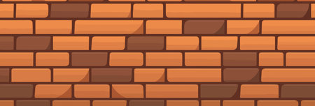 Brick wall. Texture of brick wall. Abstract background. Vector illustration.のイラスト素材