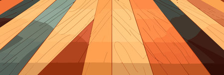 Parquet floor texture. Wooden plank background. Abstract old wooden background. Vector illustration.のイラスト素材