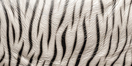 White bengal tiger leather. Leather texture background. White tiger skin texture. Vector illustration.のイラスト素材