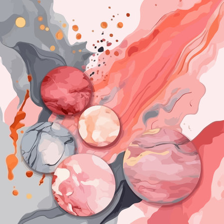 Beautiful watercolor background. Abstract colorful watercolor painting. Vector illustration.のイラスト素材