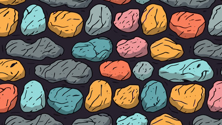 Stonework wall. Texture of old stonework wall. Vector illustration.
