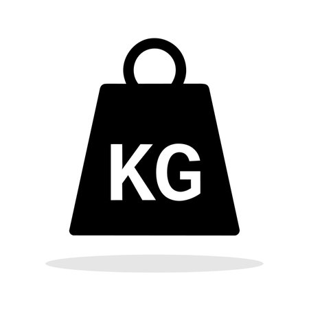 Weight icon. Kettlebell sign. weight icon for sports. Kg bell symbol.のイラスト素材