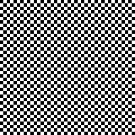 Seamless black and white checkered texture, resembling a chessboard or a racing finish flag. Classic...