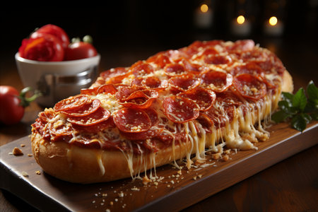 Satisfy Your Cravings with a Scrumptious Slice of Pizza on a Bright and Beautiful Dayの素材