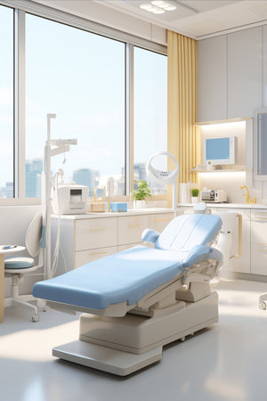 Contemporary Clinic. Providing Modern Dentistry Services in a State-of-the-Art Facility. Verticalの素材