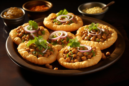 Savor the Exquisite Flavor. Indulge in the Aromatic Delight of Traditional Indian Dish Chole Bhatureの素材