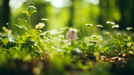 Celebrate world environment day - beautiful nature scene to inspire planet protectionの素材