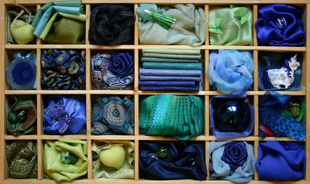 Blue boxの写真素材