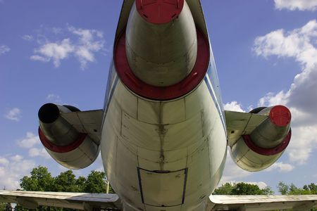 Airplane. Close-up.