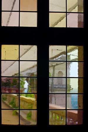 Window. Villa Tivoli. Italy.