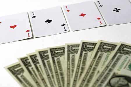 Cards and dollars.