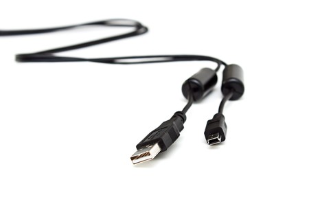 USB cable isolated on the white background