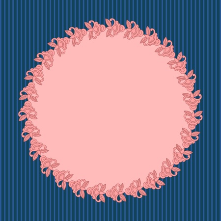 illustration with ornament for greeting card.のイラスト素材