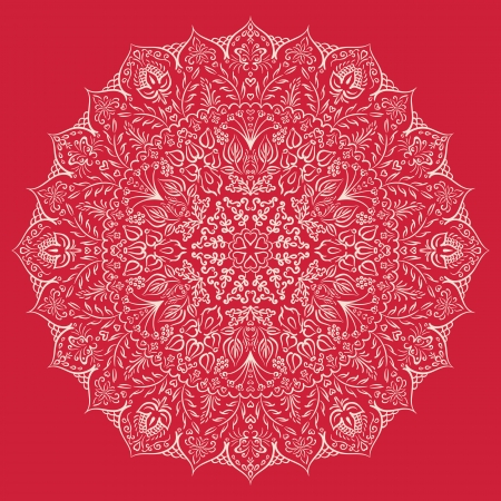 illustration with floral ornament for print.のイラスト素材