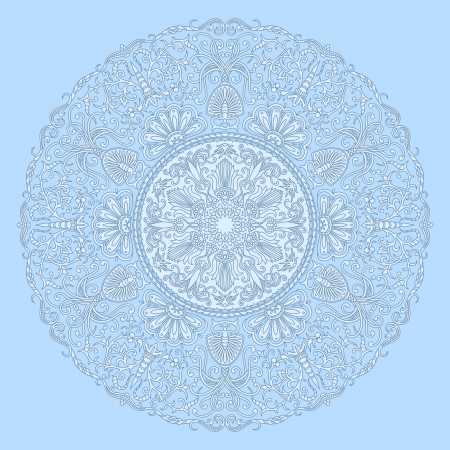 illustration with floral ornament for print.のイラスト素材