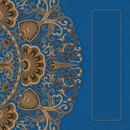 Vintage ornamental background with place for text.のイラスト素材