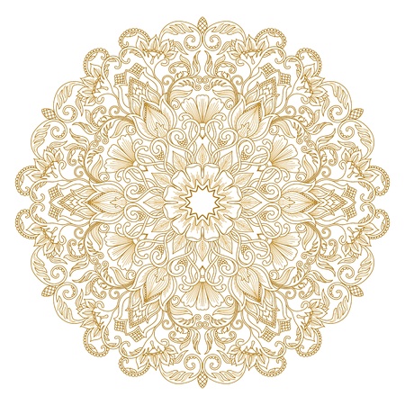 illustration with floral ornament for print のイラスト素材