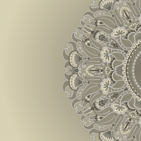 illustration with vintage pattern for print.のイラスト素材