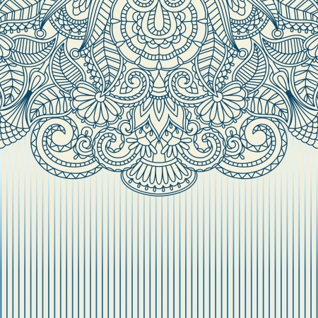 illustration with vintage pattern for print.のイラスト素材