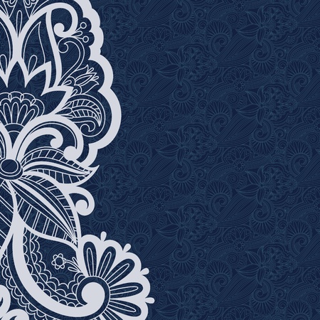 illustration with vintage pattern for print.のイラスト素材