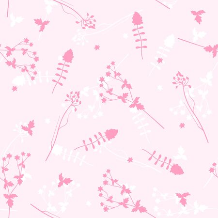illustration seamless pink background with flowers.のイラスト素材