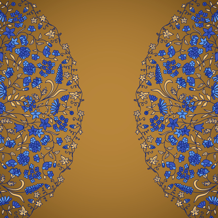 Vector background with floral pattern for greeting or invitation card.のイラスト素材