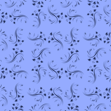 Vector seamless background with vintage floral pattern.のイラスト素材