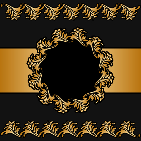 Vector set of borders, decorative elements for design, print, embroidery.のイラスト素材