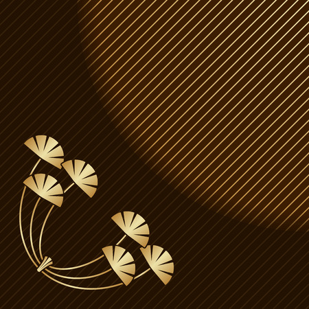 Vector invitation card with art nouveau ornament and space for text.のイラスト素材