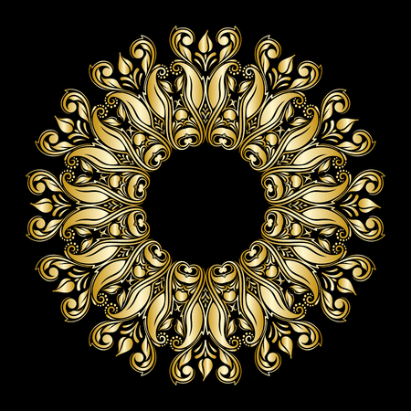 Vector illustration with vintage pattern for print, embroidery.のイラスト素材
