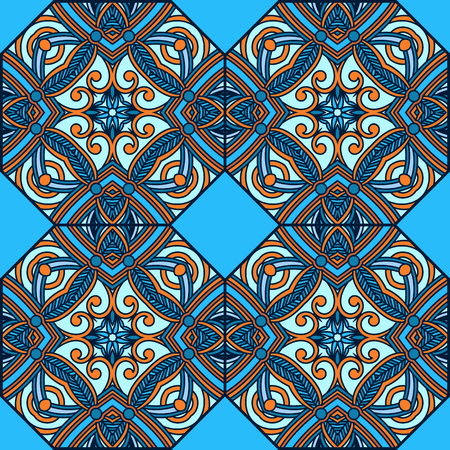 seamless background with vintage filigree floral pattern.のイラスト素材