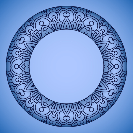 Vector decorative background with vintage pattern for design, print.のイラスト素材