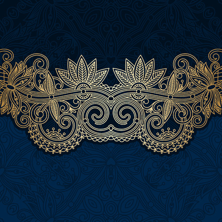 Vector floral decorative background, template frame design for card, brochure, book, business card, postcard, wedding invitation, banner.のイラスト素材