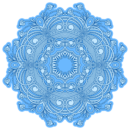 Vector vintage floral decorative element for design, print, embroidery.のイラスト素材