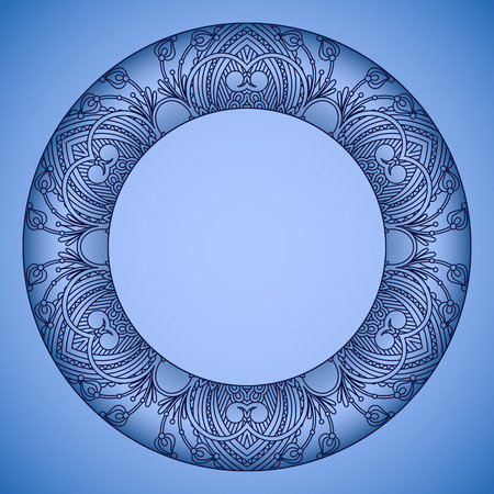 Vector vintage floral decorative element for design, print.のイラスト素材