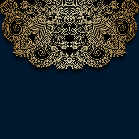 Vector background with floral pattern and place for text.のイラスト素材