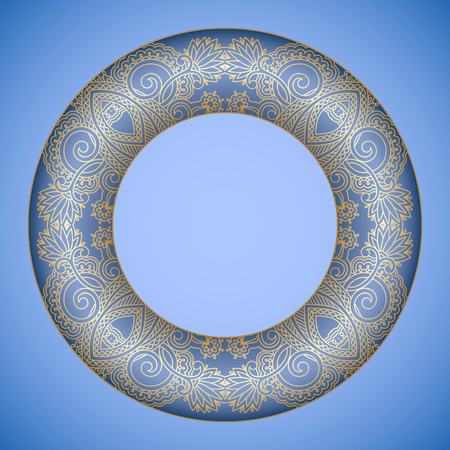 Vector background with floral pattern and place for text.のイラスト素材