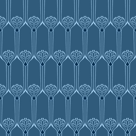 Vector seamless background with vintage art deco pattern for design, print, embroidery.のイラスト素材