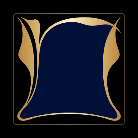 Vector art nouveau invitation cards with space for text.のイラスト素材