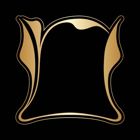 Vector art nouveau invitation cards with space for text.のイラスト素材