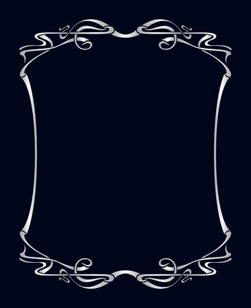 Vector art nouveau frames for print and design.のイラスト素材