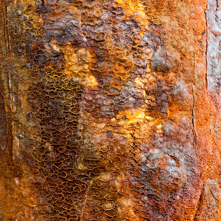 Rusty metal texture background. Rusty metal is caused by moisture in the air and sea spray の写真素材