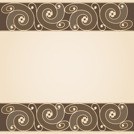 Vector invitation card with art deco ornament and space for text.のイラスト素材