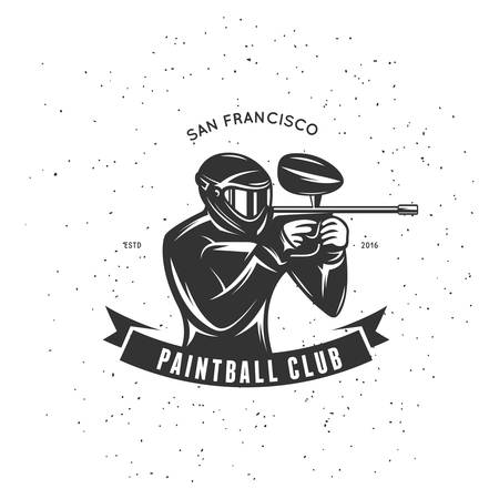 Paintball club emblemのイラスト素材