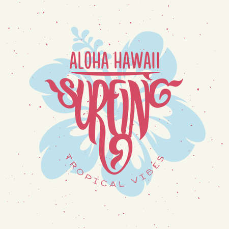 Surfing t-shirt apparel design. Vector illustration.のイラスト素材