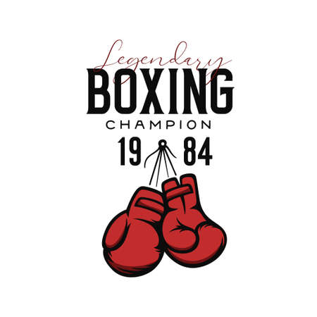 Boxing champion t-shirt design. Vector illustration.のイラスト素材